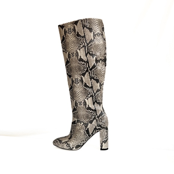 Cole Haan Glenda Snake Embossed Boots 5.5 - Picture 4 of 15